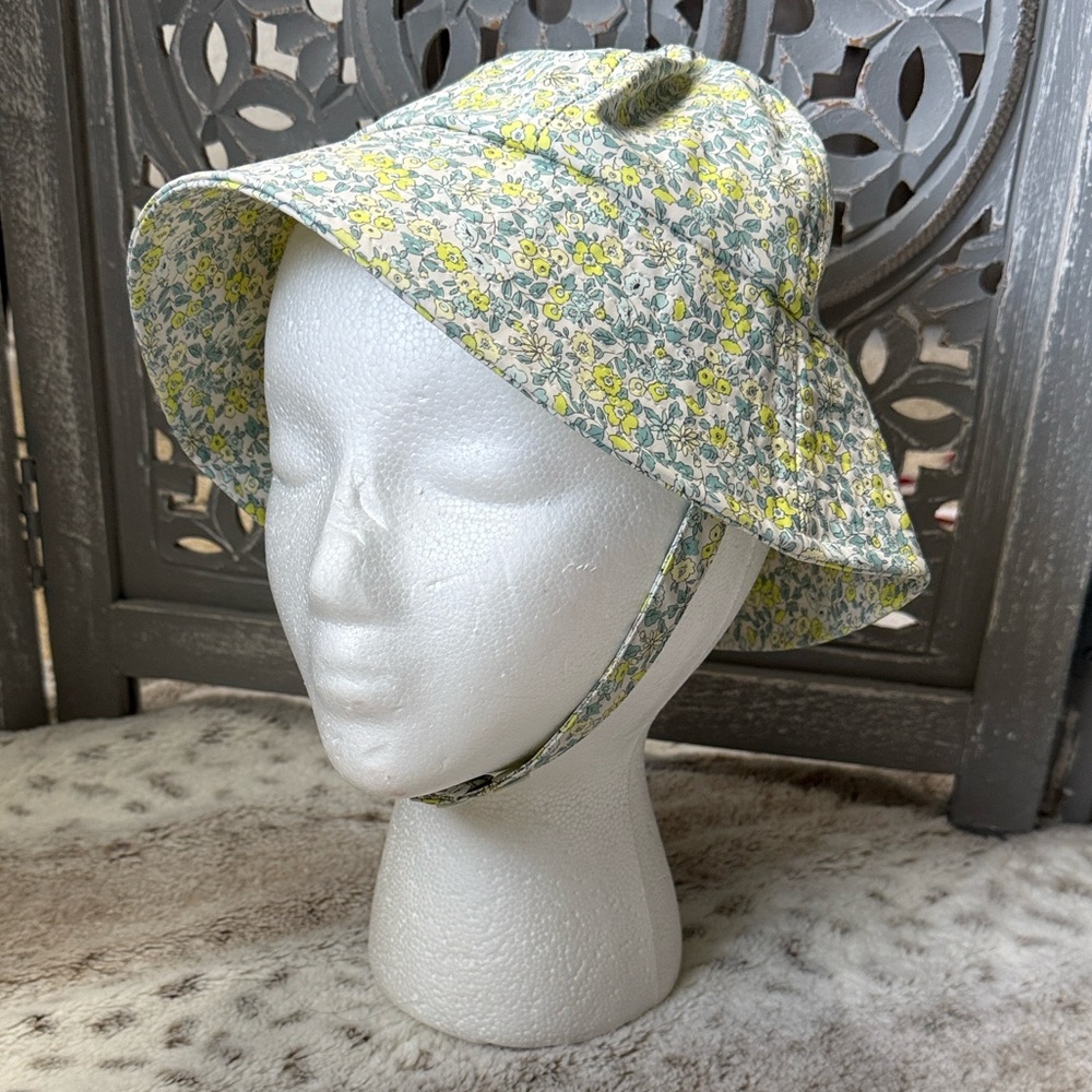 Zara pastel floral bucket hat girls OS waterproof outdoor beach girlhoodcore